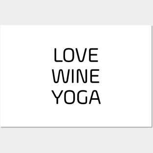 Love Wine Yoga Posters and Art